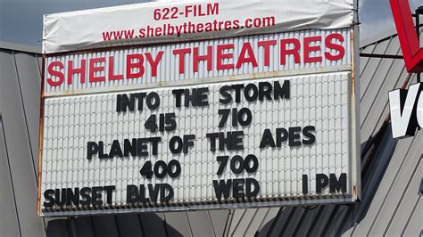Shelby theaters - Shelby Theatres. Read Reviews | Rate Theater. 460 Downtowner Plaza, Coshocton, OH 43812. 740-622-3456 | View Map. Theaters Nearby. All Movies. Today, Mar 17. Online …